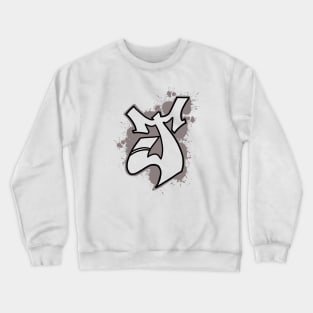 Graffiti letter J Crewneck Sweatshirt